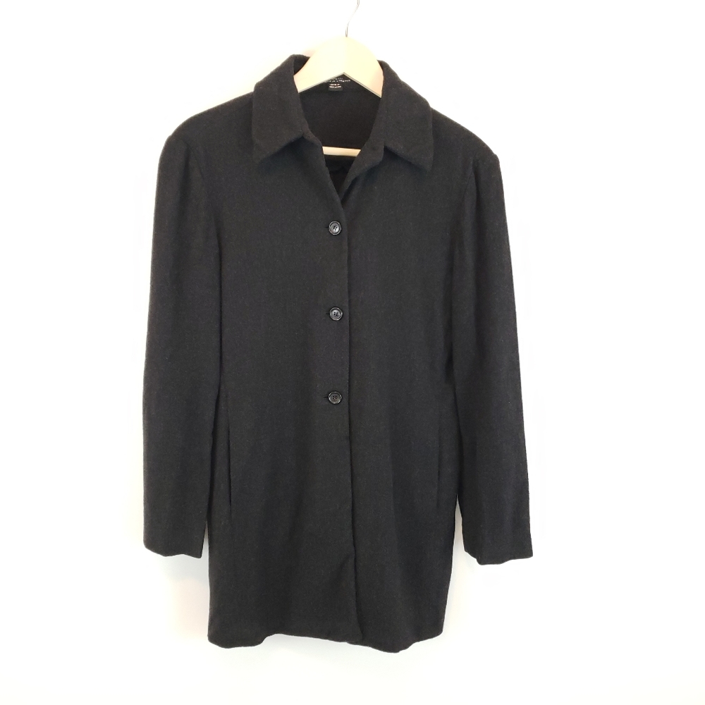 Strenesse Gabriele Strehle Women's Charcoal Button Front Shacket